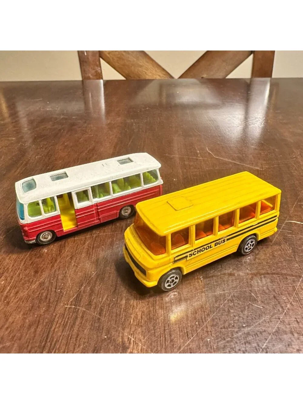 Vintage Corgi Juniors Diecast School Red Tour Bus Toys